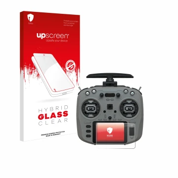 Face avant d’un emballage produit avec le logo de la marque upscreen. À côté, l’appareil Jumper T15 est représenté avec la pro