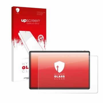 Face avant d’un emballage produit avec le logo de la marque upscreen. À côté, l’appareil Facetel Q7 11