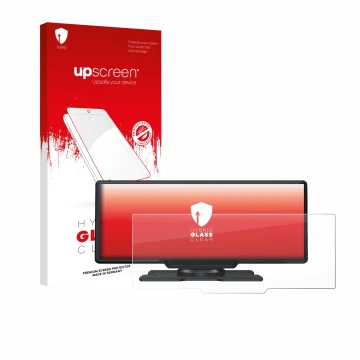 Face avant d’un emballage produit avec le logo de la marque upscreen. À côté, l’appareil Lamto 9.26