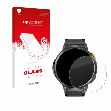 Face avant d’un emballage produit avec le logo de la marque upscreen. À côté, l’appareil Dremac FV6-A 1.85