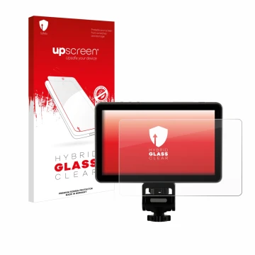 Face avant d’un emballage produit avec le logo de la marque upscreen. À côté, l’appareil Rollei Viltrox DC-X2 6