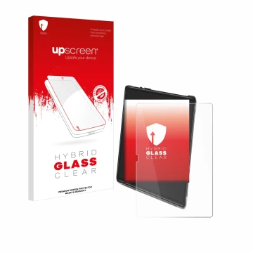 Face avant d’un emballage produit avec le logo de la marque upscreen. À côté, l’appareil Yestel T15 est représenté avec la pro