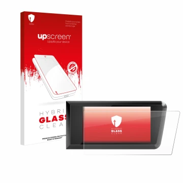 Face avant d’un emballage produit avec le logo de la marque upscreen. À côté, l’appareil Bosch Purion 400 est représenté avec 