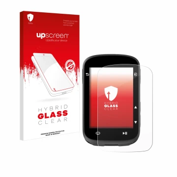 Face avant d’un emballage produit avec le logo de la marque upscreen. À côté, l’appareil CooSpo CS500 est représenté avec la p