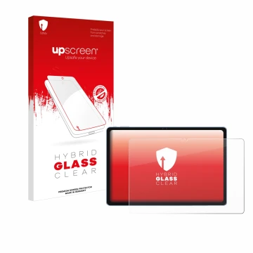 Face avant d’un emballage produit avec le logo de la marque upscreen. À côté, l’appareil Alldocube iPlay 60 Pro 11