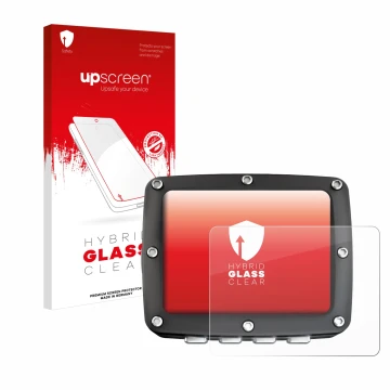 Face avant d’un emballage produit avec le logo de la marque upscreen. À côté, l’appareil Ratio iX3M 2 Pro est représenté avec 