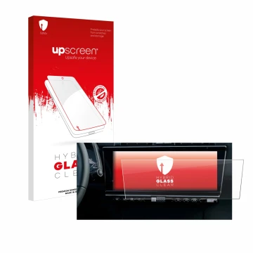 Face avant d’un emballage produit avec le logo de la marque upscreen. À côté, l’appareil DS 7 Facelift (2024) est représenté a