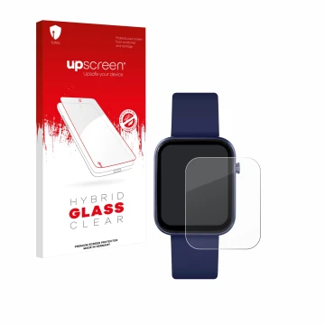Face avant d’un emballage produit avec le logo de la marque upscreen. À côté, l’appareil Reflex Active Series 13 est représent