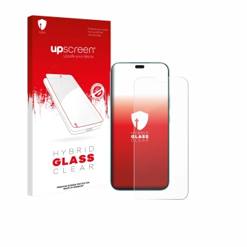 Face avant d’un emballage produit avec le logo de la marque upscreen. À côté, l’appareil Honor 400 Lite est représenté avec la