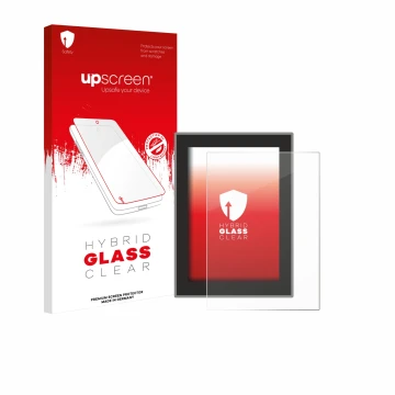 Face avant d’un emballage produit avec le logo de la marque upscreen. À côté, l’appareil Volvo S90 (2018–2024) est représenté 