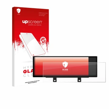 Face avant d’un emballage produit avec le logo de la marque upscreen. À côté, l’appareil Xtrons QLB42THNBR est représenté avec