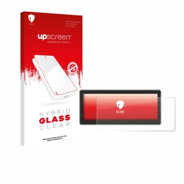 Face avant d’un emballage produit avec le logo de la marque upscreen. À côté, l’appareil RSNAV Series 5 (Audi B8 A4/S4/RS4/A5/