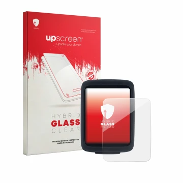 Face avant d’un emballage produit avec le logo de la marque upscreen. À côté, l’appareil Sigma BC 10.0 WR est représenté avec 