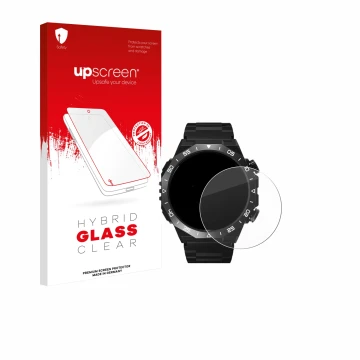 Face avant d’un emballage produit avec le logo de la marque upscreen. À côté, l’appareil HOIFA S11 1.39