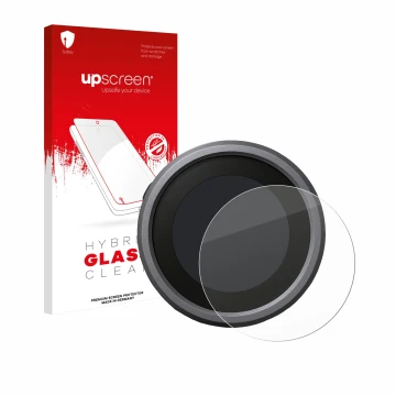 Face avant d’un emballage produit avec le logo de la marque upscreen. À côté, l’appareil Honda CL500 est représenté avec la pr