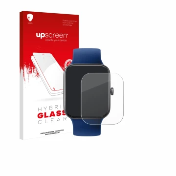 Face avant d’un emballage produit avec le logo de la marque upscreen. À côté, l’appareil Decathlon CW500 M est représenté avec