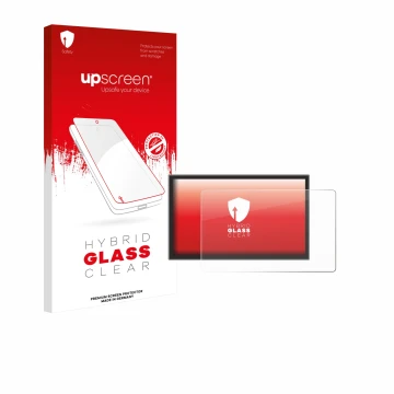 Face avant d’un emballage produit avec le logo de la marque upscreen. À côté, l’appareil Leapmotor C10 2025 est représenté ave