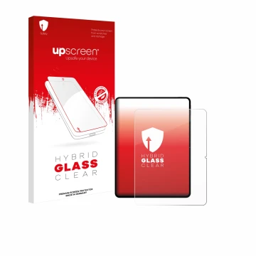 Face avant d’un emballage produit avec le logo de la marque upscreen. À côté, l’appareil Teclast Artpad Pro est représenté ave