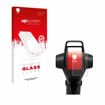 Face avant d’un emballage produit avec le logo de la marque upscreen. À côté, l’appareil Segway GT3 Pro est représenté avec la