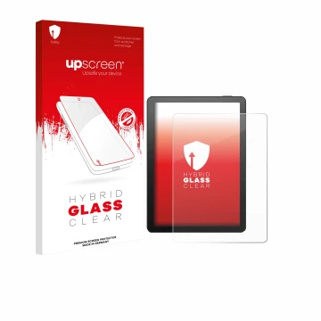 Face avant d’un emballage produit avec le logo de la marque upscreen. À côté, l’appareil Bigme B6 Color est représenté avec la