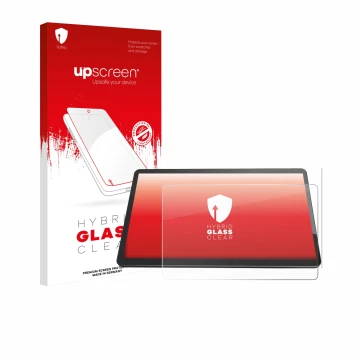 Face avant d’un emballage produit avec le logo de la marque upscreen. À côté, l’appareil Elo TouchSystems 1504L 15