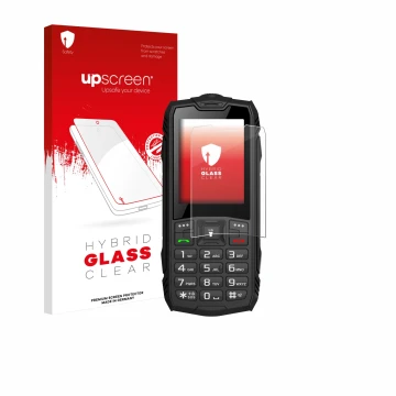 Face avant d’un emballage produit avec le logo de la marque upscreen. À côté, l’appareil Hammer Rock est représenté avec la pr