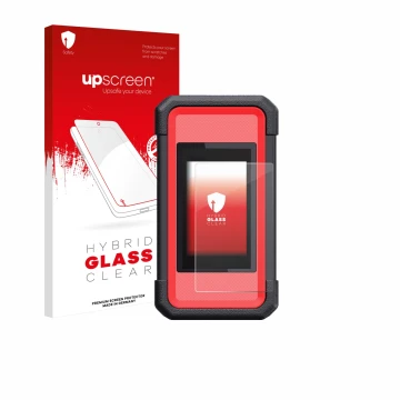 Face avant d’un emballage produit avec le logo de la marque upscreen. À côté, l’appareil Launch X431 SmartLink C V2.0 est repr