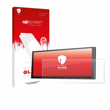 Face avant d’un emballage produit avec le logo de la marque upscreen. À côté, l’appareil Krunia 9.26
