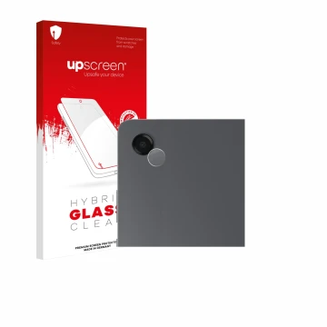 Face avant d’un emballage produit avec le logo de la marque upscreen. À côté, l’appareil Samsung Galaxy Tab A11 Plus WiFi 11