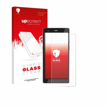 Face avant d’un emballage produit avec le logo de la marque upscreen. À côté, l’appareil Scorpion 6X V2 est représenté avec la
