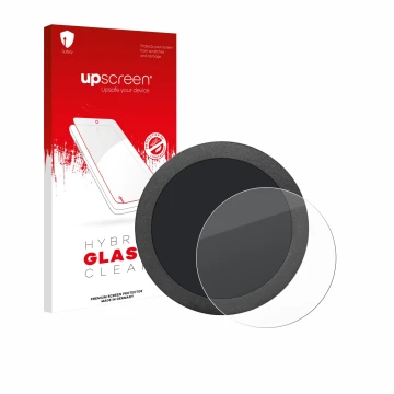 Face avant d’un emballage produit avec le logo de la marque upscreen. À côté, l’appareil Elecrow Display 2.8