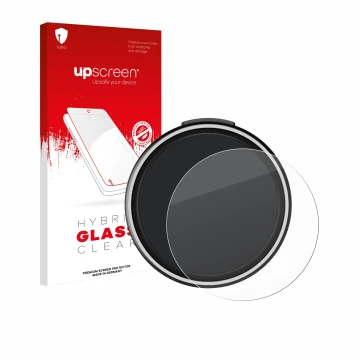Face avant d’un emballage produit avec le logo de la marque upscreen. À côté, l’appareil OOONO CO-Driver NO2 Plus est représen