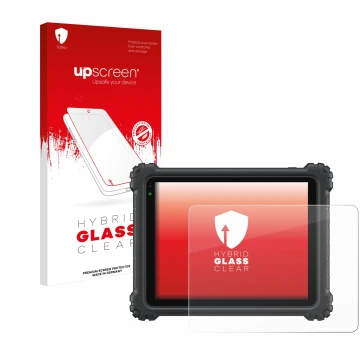 Face avant d’un emballage produit avec le logo de la marque upscreen. À côté, l’appareil Autel MaxiCOM Ultra Lite est représen