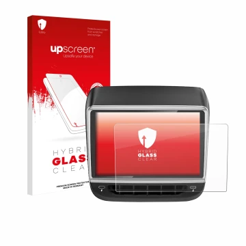 Face avant d’un emballage produit avec le logo de la marque upscreen. À côté, l’appareil Tlyard T10 est représenté avec la pro