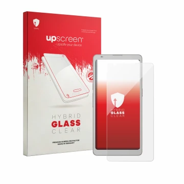 Face avant d’un emballage produit avec le logo de la marque upscreen. À côté, l’appareil Boox Palma 3 est représenté avec la p