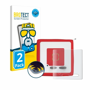 Face avant d’un emballage produit avec le logo de la marque BROTECT. À côté, l’appareil Tonies Toniebox est représenté avec la