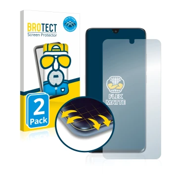 Face avant d’un emballage produit avec le logo de la marque BROTECT. À côté, l’appareil TCL 10 Pro est représenté avec la prot