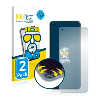 Face avant d’un emballage produit avec le logo de la marque BROTECT. À côté, l’appareil Xiaomi Mi 11 5G est représenté avec la