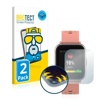 Face avant d’un emballage produit avec le logo de la marque BROTECT. À côté, l’appareil Denver SW-164 est représenté avec la p