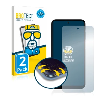 Face avant d’un emballage produit avec le logo de la marque BROTECT. À côté, l’appareil Motorola Moto G31 est représenté avec 