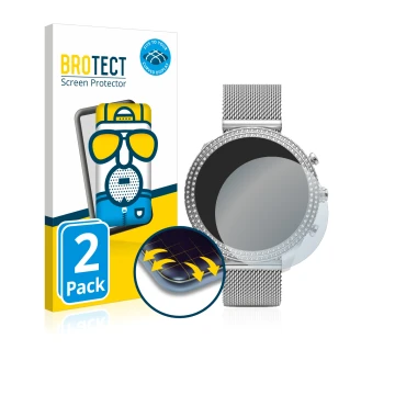 Face avant d’un emballage produit avec le logo de la marque BROTECT. À côté, l’appareil Fossil Stella (6. Gen) est représenté 