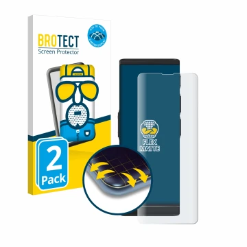 Face avant d’un emballage produit avec le logo de la marque BROTECT. À côté, l’appareil Vasco Translator V4 est représenté ave