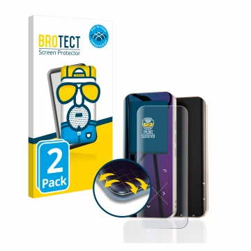 Face avant d’un emballage produit avec le logo de la marque BROTECT. À côté, l’appareil AGPtek A09X est représenté avec la pro