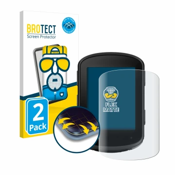 Face avant d’un emballage produit avec le logo de la marque BROTECT. À côté, l’appareil Garmin Edge 540 est représenté avec la