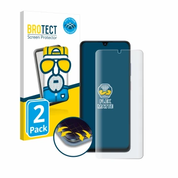 Face avant d’un emballage produit avec le logo de la marque BROTECT. À côté, l’appareil ZTE Blade V50 Vita est représenté avec