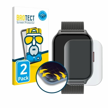 Face avant d’un emballage produit avec le logo de la marque BROTECT. À côté, l’appareil Popglory P95 2