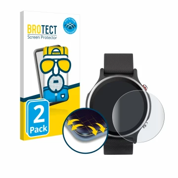Face avant d’un emballage produit avec le logo de la marque BROTECT. À côté, l’appareil ASUS VivoWatch 6 est représenté avec l