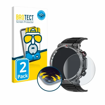 Face avant d’un emballage produit avec le logo de la marque BROTECT. À côté, l’appareil Iowodo W50 1.39