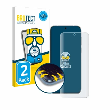 Face avant d’un emballage produit avec le logo de la marque BROTECT. À côté, l’appareil Huawei Pura 70 Ultra est représenté av