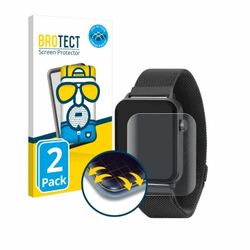 Face avant d’un emballage produit avec le logo de la marque BROTECT. À côté, l’appareil Reflex Active Series 30 AMOLED est rep